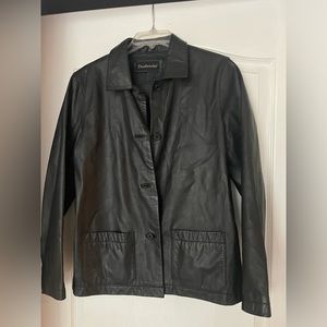 Leather jacket.